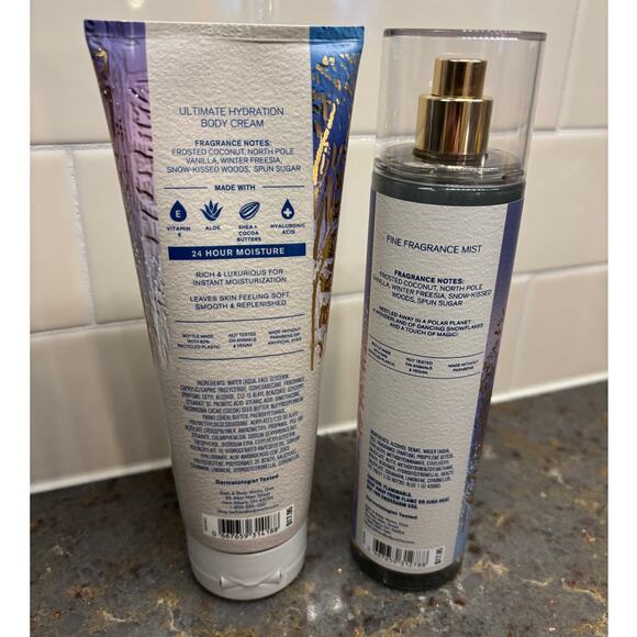 Bath & Body Works Frosted Coconut Snowball Set Lotion Spray - Picture 3 of 4
